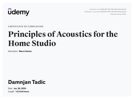 Diploma iz akustike, Studio Asfalt